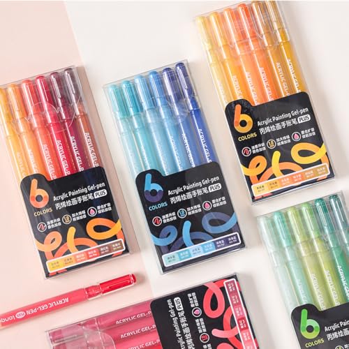 1.0mm Fine Pointed Acrylic Gel Pen Set, 90 Color Optional