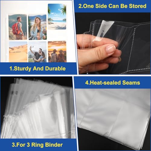 ZENOWICK 1080 Pockets Card Sleeves Binder Sheets - size: 60 Pack