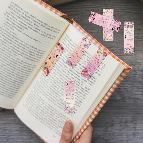 Bible Verse Magnetic Bookmarks - 30 Pcs Christian - style: Christian Floral