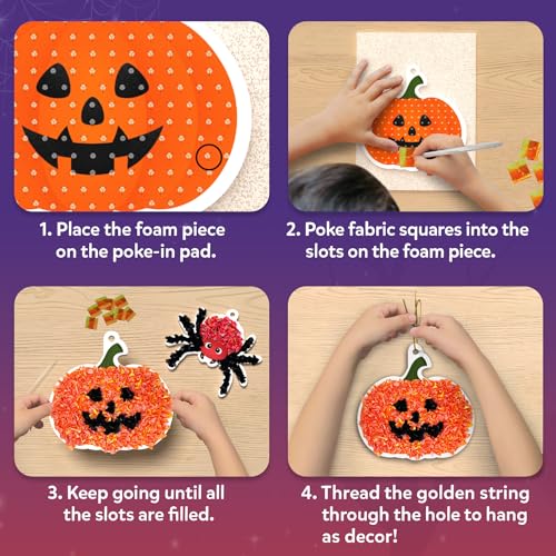 Skillmatics Poke-in Art – Halloween Decor, DIY Wood Craft Kit for Kids - style: Halloween Decor