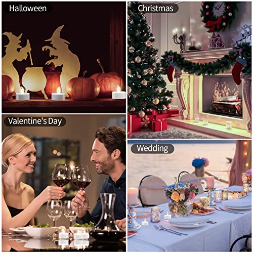 KOABY 12/24/50/100/200/400 Pack LED Tea Lights - color: Warm White, size: 12 Pack
