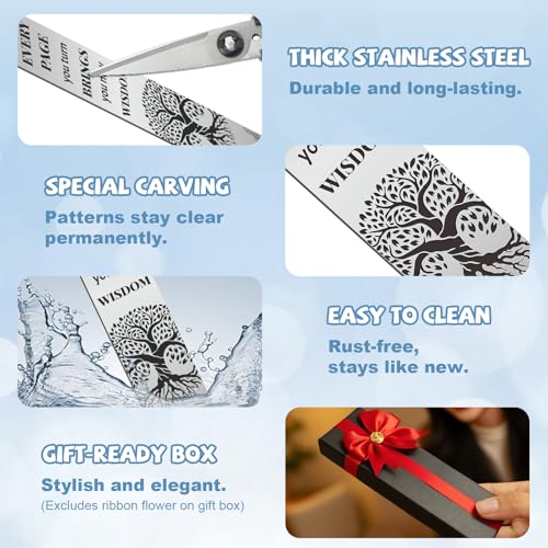 Peacoblue Tree of Life Metal Bookmark, Book Mark for Readers - style: Tree of Life
