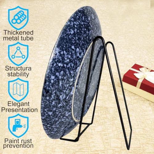 3PCS Iron Plate Stands for Display 10Inch, Large Metal Frame Holders Easel - size: 3PCS 10IN