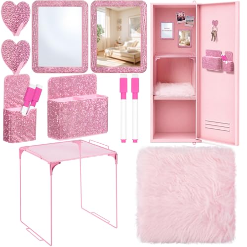 MotiMind Pink Bling Locker Accessories Kit for Teen Girls - color: Pink