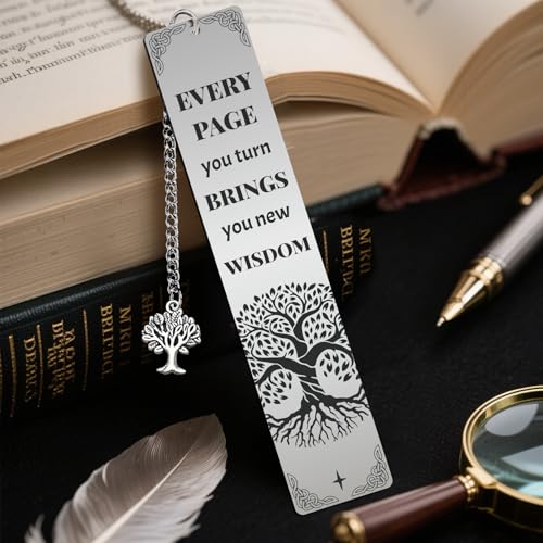 Peacoblue Tree of Life Metal Bookmark, Book Mark for Readers - style: Tree of Life
