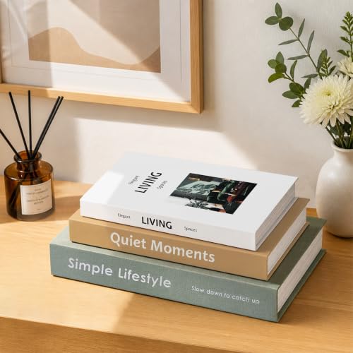 Decorative Books for Home Decor, Aesthetic Fake Book Storage Boxes