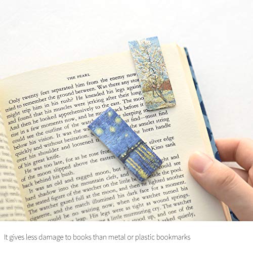 Monolike Magnetic Bookmarks Vincent Van Gogh ver.2, Set of 5 - color: Vincent Van Gogh Ver.2