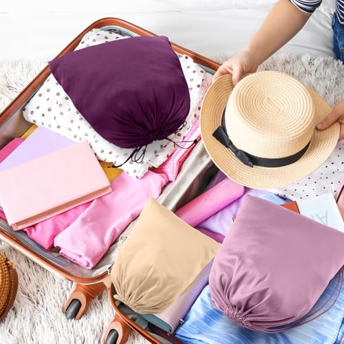 20 Pcs Satin Game Storage Bags for Women Men, S,M,L, Pink and Purple - color: Pink and Purple, size: S,M,L