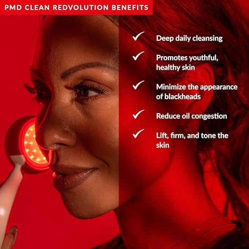 PMD Beauty Clean Facial Cleansing Brush – Waterproof Silicone Face Cleanser with Sonic Technology - color: Cream With Radiant