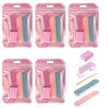 6 Set Disposable Manicure Kit Press On Nail Tool Kit Bulk Handle Grip Brush