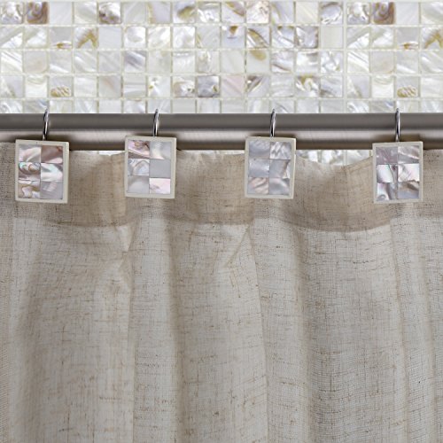 Creative Scents Milano Shower Curtain Hooks Decorative | Set of 12 - style: Shower Curtain Hooks