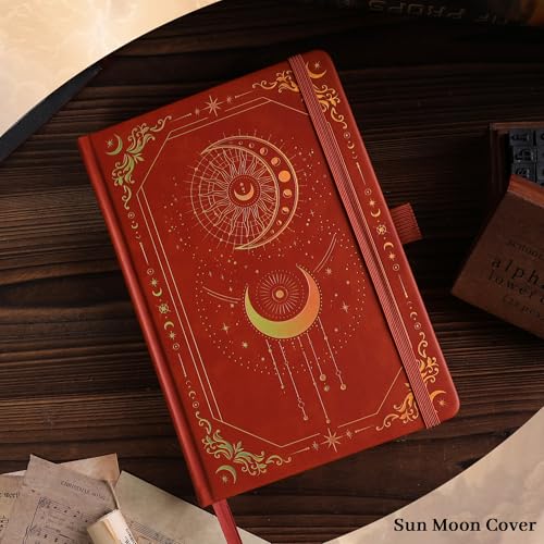 TIEFOSSI Line Journal Notebook for Women Men, 316 Pages,8.3x5.8 IN - color: Brown, size: Line