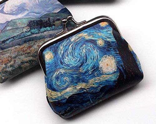 Lovely Abstract Pattern Coin Purse- Mini Blue Clasp Pouch Wallet Key Bags Money Bag, Gift for Girls Kids Purses Women Wallets Buckle Party Favors - color: blue