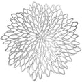 15 Inch Silver Round Placemats for Dinner Table Set of 6 - color: A1/Silver