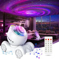 ENOKIK Galaxy Projector, Star Aurora Night Light Bluetooth Speaker, White - color: White