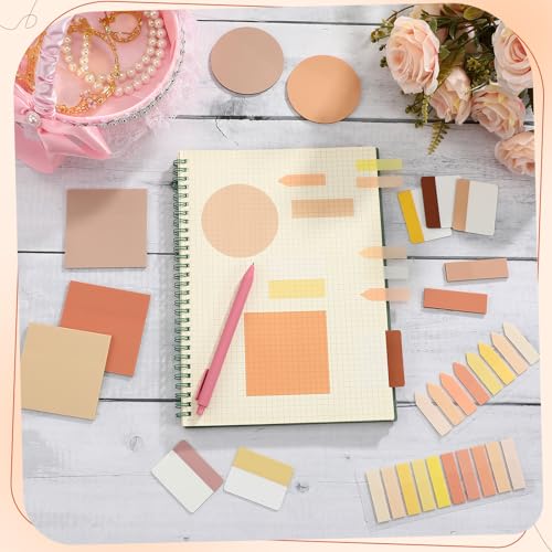 Glenmal Transparent Sticky Note Set, 910 Sheets,Brown - color: Brown