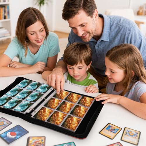 Dragon 9 Pocket Trading Card Binder Album - color: Crystal & Magma Dragon