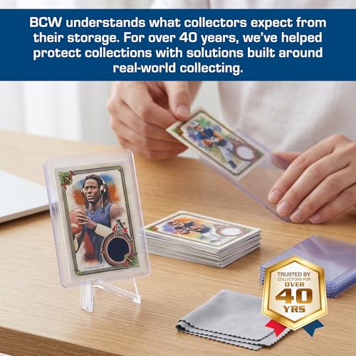 BCW 59 Pt Thick Card Topload Holders for Trading Cards, Clear, 25 Count - color: 59 Pt. / 1.5 Mm