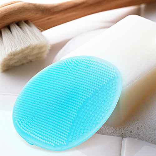 Super Soft Silicone Face Cleanser and Massager Brush Manual Facial Brush - color: Mix Colors (4 Pack)