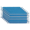 DII Southwest Collection Tabletop, Placemat Set, Blue, 6 Piece - color: Blue, size: Placemat Set