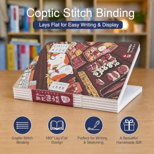 KetA Cute Small Notebook for Women – Pocket Travel Journal, Small Cute Journal for Women, Mini Writing Journal, A6, - color: Feasts of the Four Seasons