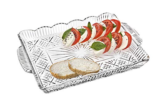 Godinger Serving Tray, Desserts Decor Platter for Appetizers, Snack & Fruit