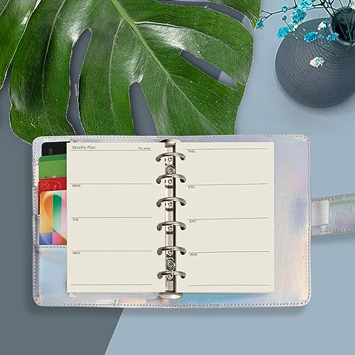 A7 Planner Refill, A7 Agenda Refill for Filofax,6 Hole/100gsm,4.84 x 3.23'', Harphia(Weekly Plan) - color: Weekly Plan, size: A7
