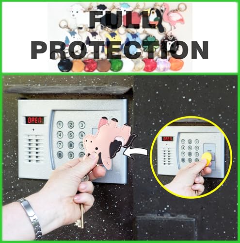 Leather Keychain holder Protective Case Compatible with Apple AirTag - color: Pink Horse