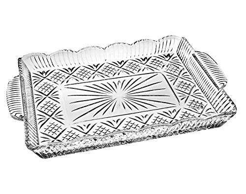 Godinger Serving Tray, Desserts Decor Platter for Appetizers, Snack & Fruit