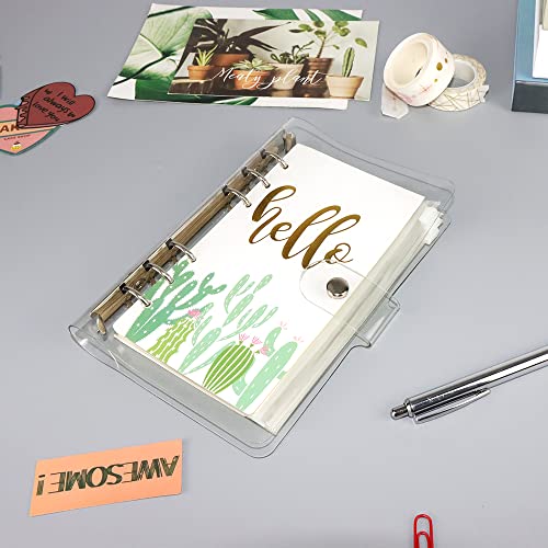 Clear A6 Budget Binder Planner Cover Shell Protector - color: Clear A6