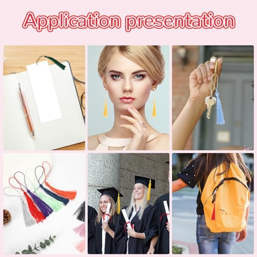 225 Pcs Bookmark Tassels, 45 Colors Bulk Tassels for Crafts, Jewelry Making