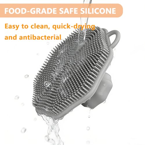 Silicone Face Scrubber, Facial Cleansing Brush,Face Exfoliator Brush, 2 PCS