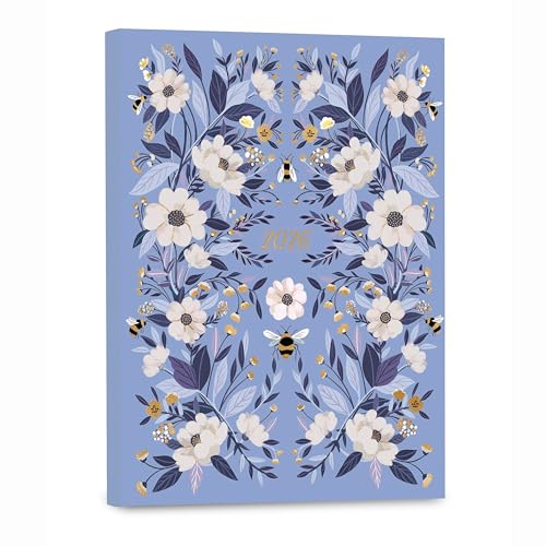 High Note 2026 Planner, Weekly & Monthly Calendar Book with Flexible Cover, 2026 Planner with Goal and Project Planning Pages, 5.75" x 7.5", Garden Bee - color: Garden Bee
