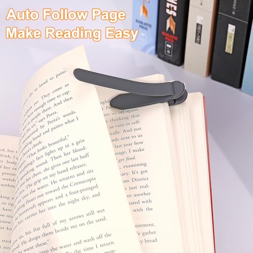 3Pcs Automatic Bookmark, Silicone Smart Book Marks for Reading Women, Men, Kids,Cute Unique Book Markers Bookmark Clip Reading Accessories Gifts for Book Lovers (1 Dark Grey+1 Light Grey+1 Beige) - color: 1 Dark Grey+1 Light Grey+1 Beige