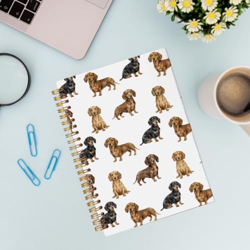 VNWEK Dachshund Dog Spiral Notebook Journal 5.5x8.3 Inch - color: Dachshund