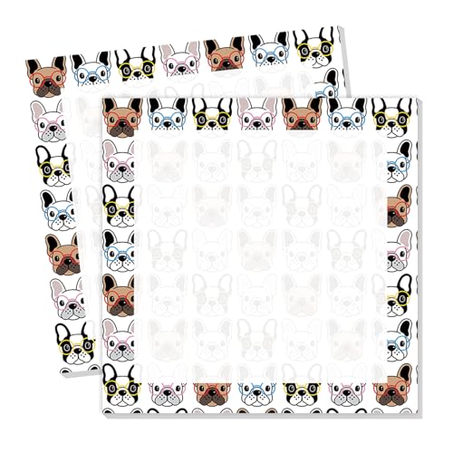 Cute Sticky Notes 3 x 3 in, 2 Pack Self Stick Note Pads with Fun Patterns, Strong Adhesive Memo Pads for Office School Home, 80 Sheets per Pad Puppy Face - color: Puppy Face
