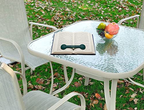 Bookmark/Weight-Page Holder-Holds Books Open and in Place-Green-by Superior Essentials - color: Green