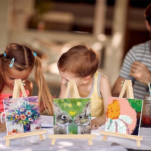 ESRICH 4 PCS 9 Inch Easel for Painting, Easel Stand for Painting Canvas - style: 4