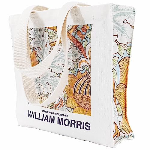 Canvas Tote Bag For Women With Zipper, Durable Portable Reusable Tote Canvas Bag, Tote Bag Aesthetic - color: Morris a
