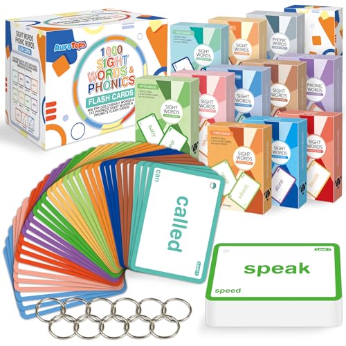 1012 Sight Words/Phonics Flash Cards, Dolch & Fry High Frequency Site Words - style: 1000 Sight words