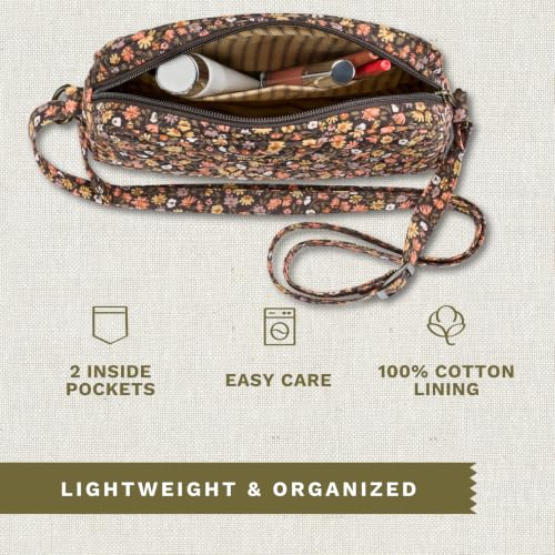 Bella Taylor Simple Crossbody, Quilted Handbag for Women - color: Twilight Garden