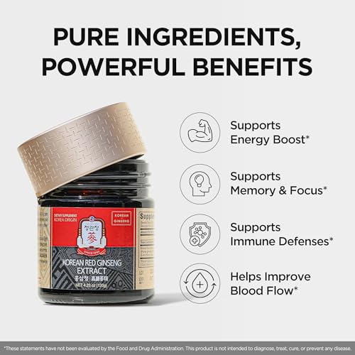JUNG KWAN JANG Korean Red Panax Ginseng Extract Extra Strength, Energy 50g - size: 1.76 Fl Oz