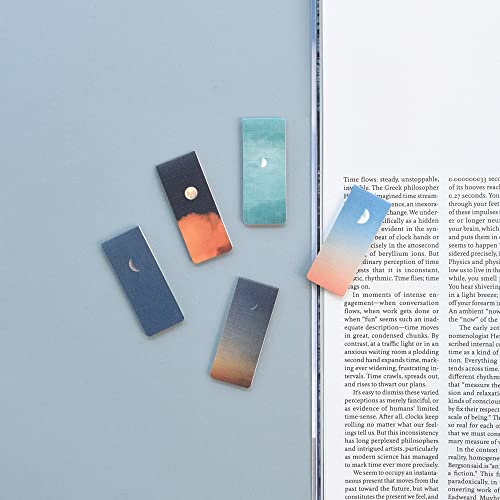 Monolike Magnetic Bookmarks Moon ver.1 + ver.2, 10 Pieces - color: Moon Ver.1 + Ver.2