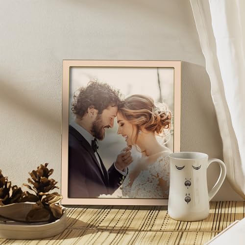 eletecpro 8x10 Enamel Picture Frame with Real Glass Cover, Pink, 2-Pack - color: Pink, size: 8x10