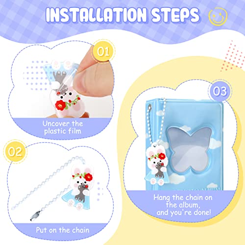 3 Inch Kpop Photocard Binder, Blue Butterfly, Polyvinyl Chloride, 20 Pockets, 4.33 x 3.15 x 1.18 Inches - color: Blue Butterfly