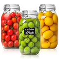 ComSaf Large Glass Jars with Airtight Lids 71 oz 3 Pack Pantry Organization - size: 71 fl oz x 3