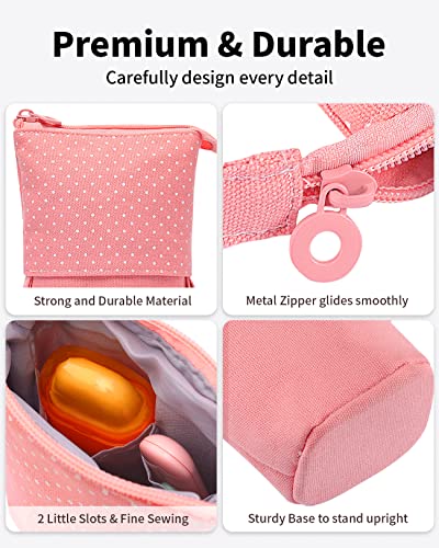 Sooez Standing Pencil Case, Cute Stand up Pencil Pouch, Telescopic Pen Bag - color: Black