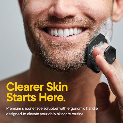 TOOLETRIES Silicone Face Scrubber, Facial Cleansing Brush - Charcoal - color: Charcoal