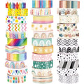 TaoBary 33 Rolls Washi Tape Set, 15mm Holiday Seasonal,Rainbow Style - style: Rainbow Style