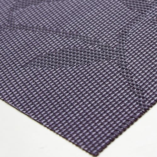 Leaf Placemats Set of 8 Non-Slip Heat-Resistant Vinyl Washable Place Mats for Kitchen Table Indoor Outdoor Durable (18"x12", Purple) - color: Leaf: Purple, size: 8 Placemats